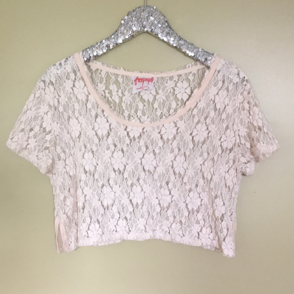 Free People Lace Crop Top